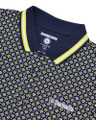 Lambretta All Over Geometric Mens Smart Classic Retro Polo Shirt