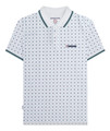 Lambretta All Over Geometric Mens Smart Classic Retro Polo Shirt