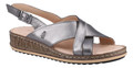 Hush Puppies Elena Womens Crossover Casual Strap Buckle Sandals