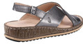 Hush Puppies Elena Womens Crossover Casual Strap Buckle Sandals