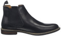 Thomas Crick Bateman Mens Classic Leather Dealer Chelsea Ankle Boots, black leather ankle boots with elastic side panels and pull tab.
