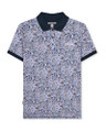 Lambretta Mens Classic Paisley Print Mod Retro Ska Casual Polo