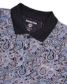 Lambretta Mens Classic Paisley Print Mod Retro Ska Casual Polo
