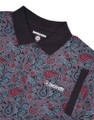 Lambretta Mens Classic Paisley Print Mod Retro Ska Casual Polo
