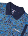 Lambretta Mens Classic Paisley Print Mod Retro Ska Casual Polo