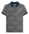 Lambretta Mens Classic Paisley Print Mod Retro Ska Casual Polo