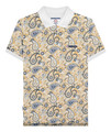 Lambretta Mens Classic Paisley Print Mod Retro Ska Casual Polo