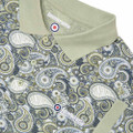 Lambretta Mens Classic Paisley Print Mod Retro Ska Casual Polo