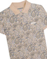 Lambretta Mens Classic Paisley Print Mod Retro Ska Casual Polo
