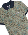 Lambretta Mens Classic Paisley Print Mod Retro Ska Casual Polo