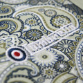 Lambretta Mens Classic Paisley Print Mod Retro Ska Casual Polo