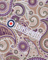 Lambretta Mens Classic Paisley Print Mod Retro Ska Casual Polo