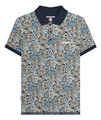 Lambretta Mens Classic Paisley Print Mod Retro Ska Casual Polo