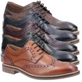 Hush Puppies Bryson Mens Wing Tip Brogue Smart Leather Lace Up Shoes