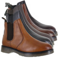 Frank James Nasbey Mens Classic Pull On Dealer Chelsea Leather Ankle Boots