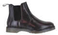 Frank James Nasbey Mens Classic Pull On Dealer Chelsea Leather Ankle Boots, dark brown leather ankle boots with elastic side panels and pull tabs for easy wear.