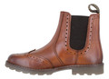 Catesby Mens Pull On Leather Brogues Chelsea Dealer Ankle Boots