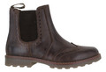 Catesby Mens Pull On Leather Brogues Chelsea Dealer Ankle Boots
