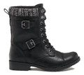 Rocket Dog Billie Womens Ankle Buckle Lace Up Military Boots
