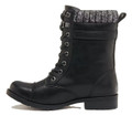 Rocket Dog Billie Womens Ankle Buckle Lace Up Military Boots