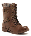 Rocket Dog Billie Womens Ankle Buckle Lace Up Military Boots