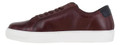Thomas Crick Evers Mens Casual Lace Up Smart Leather Cupsole Trainers, brown leather casual men's sneakers with white sole and black heel detail.
