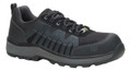 Caterpillar Charge Mens S3 Safety Composite Toe/Midsole Work Trainers, black safety work shoes with reinforced toe and durable sole.