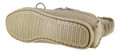 Northamptonshire Slipper Co. Womens Real Suede British Made Slippers, showing the sole with tread pattern and size mark.