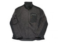 Stanley Arizona Mens Lightweight Work Trade Zip Up Warm Fleece, dark grey and black men's outdoor work jacket with zip-up front and chest pocket.