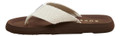 Rocket Dog Adios Womens Casual Flip Flop Toe Post Sandals, beige cushioned strap and brown sole.