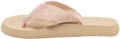 Rocket Dog Adios Womens Casual Flip Flop Toe Post Sandals, light pink flip flop with textured strap and cushioned sole.