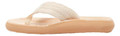 Rocket Dog Adios Womens Casual Flip Flop Toe Post Sandals, beige-colored sandal with a cushioned sole and fabric strap.