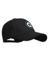 Lambretta Original Classic Logo Target Baseball Cap, black baseball cap with a stylized eye logo embroidery on the front.