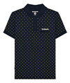 Lambretta Mens Smart Casual Retro All Over Print SKA Polo Shirt