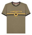 Lambretta Mens Classic Logo Target Retro Mod Ska Casual T-Shirt