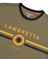 Lambretta Mens Classic Logo Target Retro Mod Ska Casual T-Shirt