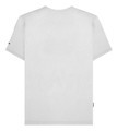 Lambretta Mens Classic Racing Stripe Mod Ska Casual T-Shirts, front view of plain white T-shirt without visible design or logo.