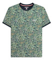 Lambretta Mens All Over Paisley Branded Retro Casual T-Shirt