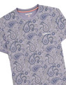 Lambretta Mens All Over Paisley Branded Retro Casual T-Shirt