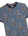 Lambretta Mens All Over Paisley Branded Retro Casual T-Shirt