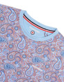 Lambretta Mens All Over Paisley Branded Retro Casual T-Shirt