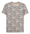 Lambretta Mens All Over Paisley Branded Retro Casual T-Shirt