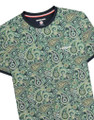 Lambretta Mens All Over Paisley Branded Retro Casual T-Shirt