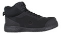 Anvil Traction Florida Mens Composite Toe/Midsole Safety Ankle Boots, black safety shoes with reinforced toe, midsole protection, and ankle support for industrial safety.