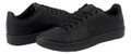 Lambretta Pinball 2 Mens Casual Smart Lace Up Memory Foam Trainers, black sneakers with lace-up design and cushioned soles.