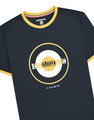 Lambretta Mens Target Ringer Casual Retro SKA Ringer Logo T-Shirt