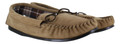 Northamptonshire Slipper Co. Mens British Handmade Hard Sole Moccasins Real Suede Slippers
