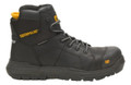 Caterpillar Crossrail 2.0 Mens Composite Toe Work Safety Boots, black safety boots with yellow accents and supportive design.