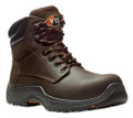 V12 Bison Mens Safety Work Composite Toe Midsole S3 Ankle Boots, durable brown protective work boots with reinforced toe and sturdy sole for safety and comfort.