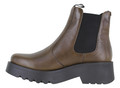 Fly London Medi Womens Wedged Heeled Chelsea Biker Ankle Boots